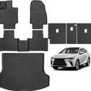 Click to see full view Naibeve Floor Mats for 2007-2013 Acura MDX All Weather Custom Fit Floor Mats, 2nd Row Backrest Mats, Cargo Mat with Backrest Mat, Door Sill Guards Interior Accessories