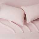 Amazon Basics Breathable Lightweight Wrinkle Resistant Microfiber 4-Piece Bed Sheet Set with 14-Inch Deep Pockets, Luxury Bedding, Queen, Blush Pink