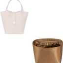 ZTUJO Picotin 18 Organizer Hermes, Picotin bag insert, Luxury Purse Organizer Insert Silky Smooth Fits picotin 22 Bags (Brown)