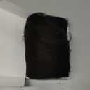 Long Yaki Straight Ponytail Extension for Black Women 20 Inch Natural Black Wrap Around Magic Paste Synthetic Clip in Ponytail Thick Kinky Straight Hair Pony Tail for Daily Use (1B)