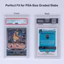 Rayvol Resealable Graded Card Sleeves for PSA-Sized Slabs, Exact Fit Sleeves Compatibile with PSA, CSG, CGC, FGS, FCG and Similar Sized Slabs(300pcs)