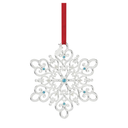 Lenox 895948 2024 Snow Majesty Ornament, 20th Edition, Christmas