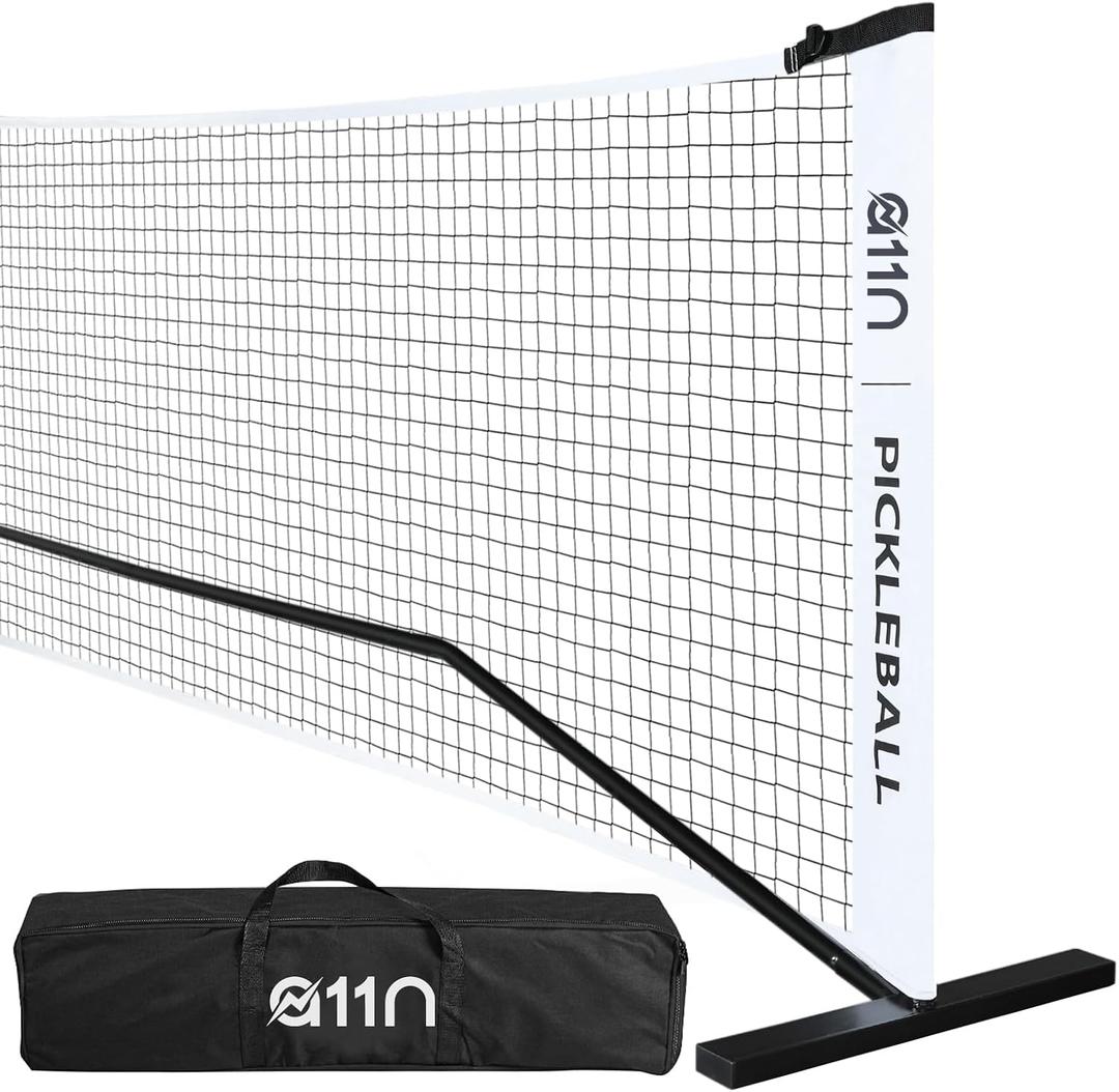 A11N SPORTS Designed for All Weather Conditions with Steady Metal Frame and Strong PE Net, Regulation Size Net with Carrying Bag- 22 Wide x 36 Tall, Indoor/Outdoor Use (White)