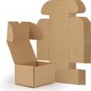 RLAVBL 7x5x4 Small Shipping Boxes Set of 40, Brown Corrugated Cardboard Mailer Box for Packing, Mailing, Business
