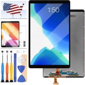 Screen Replacement Kit for Samsung Galaxy Tab A 2019 SM-T510 SM-T515 T510 T515 LCD Display Touch Screen Digitizer Glass Full Assembly Repair Parts with Free Tools