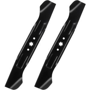 942-04244A 46" Mower Blades for Cub Cadet XT1 LT46 XT2 LX46 ZT1 46 KH RTZ46 L46 LTX1045 LTX1046 Troy-Bilt Super Bronco Mustang 46 inch Zero Turn Lawn Tractor, High Lift, 6 Point Star, 2 Pack Black