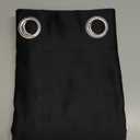 NICETOWN Pitch Black Solid Thermal Insulated Grommet Blackout Curtains/Drapes for Bedroom Window (2 Panels, 42 inches Wide by 63 inches Long, Black)