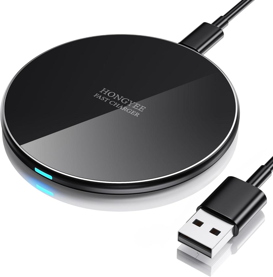 20W Wireless Charger, Wireless Charging Pad 20W Wireless Fast Charger Compatible with iPhone 17/17 Pro Max/16/15/14/13/12//11 Series; Samsung Galaxy S25/S24/S23/S22/S21/S20, AirPods Pro 3