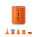 FLEXTAILGEAR Portable Air Pump with Camping Lantern Tiny Pump 2X 4kPa Air Pump for Inflatables Rechargeable Air Mattress Pump with Magnetic Design for Sleeping Pads, Pool Floats, Swimming Rings(OG) (1300mAh-Orange)
