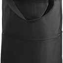 ULAKLU Trolley Bags for Shopping Cart,Height Under 67 Inches,Foldable Cart Shopping Bag with Wheels and Zipper Reusable Grocery Bags Foldable. (Black)