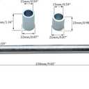 15mm Front or Rear Wheel 9" (230mm) Axle with Spacers for XR50 CRF50 70cc 90cc 110cc 125cc
