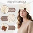 Beanies Hat for Women & Men,Warm Soft Knitted Beanie Unisex Cuffed Hat for Winter Fleece Lined Hats Snow Cap (White)