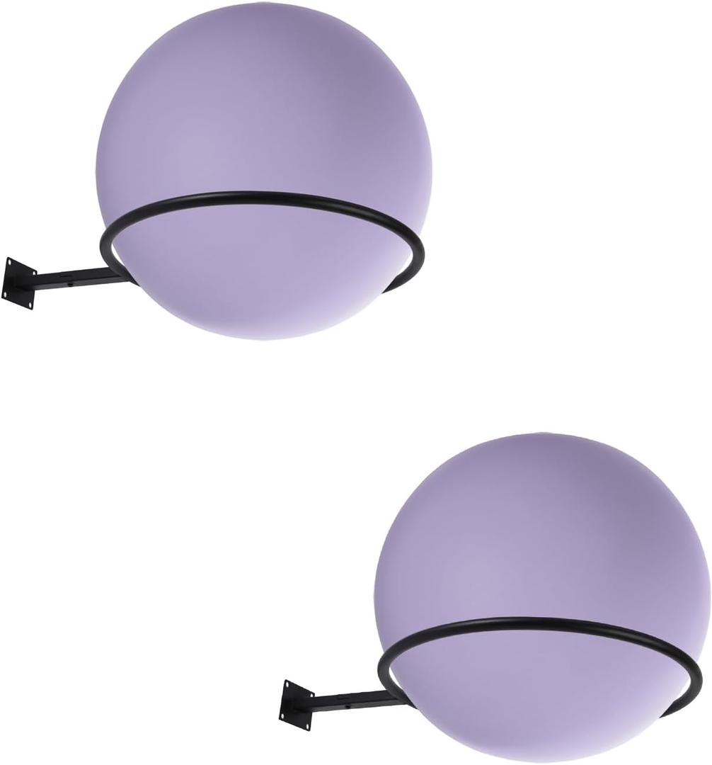 Large Stability Ball Storage Rack Exercise Dall Wall Holder Yoga Studio Gym Exercise Ball and Equipment Organizer（2 pcs）