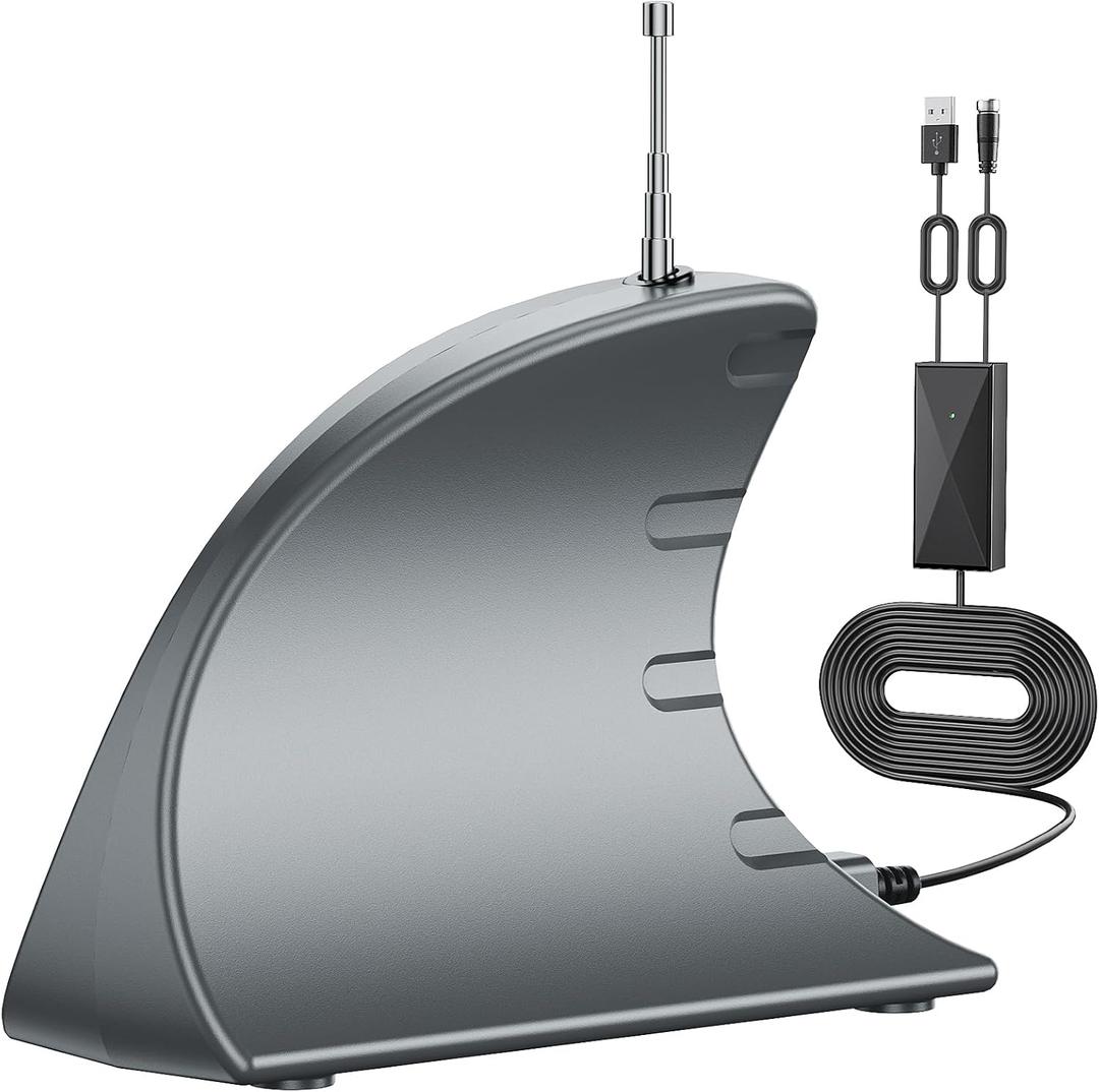 WUMINGLU TV Antenna Indoor, Digital TV Antenna for Smart TV Indoor Outdoor 680+ Miles Long Range Clear 2024 Rate 4K HD TV Amplified Signal Booster Local Channel 33ft