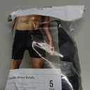 Men's Incontinence Underwear, Leak Proof Washable Reusable Cotton Boxer Brief, Heavy Flow Bladder Leak 3 Pack (Black, Large)