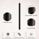 10 Pack 1/2 Inches x 12 Inches Black Malleable Steel Nipples Fitting, DIY Steampunk Industrial Vintage Style.