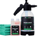Waterless Car Wash Kit | Super Concentrated Rinseless Car Wash And Wax Formula With Non Foaming Detail Sprayer For Fast Car Detailing | Makes 16 Gal Of Ready To Use Waterless Wash And Wax