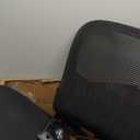 Sweetcrispy Home Office Managerial Executive Chair, Ergonomic Mesh Adjustable Swivel Mid-Back Chair with Comfortable Lumbar Support, Comfy Arms for Bedroom,Study,Student (Black)