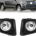 Fog Lights Compatible With 2014-2021 Tundra Fog Lamps Assembly 1 Pair of Fog Lights W/O Wiring Harnesses and Switch