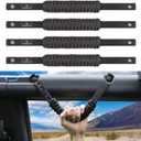 SEVEN SPARTA 4 Pack Roll Bar Grab Handles Compatible with Ford Bronco 2021-2025 2/4 Door, Paracord Grip Handle, Replacement for Bronco Interior Accessories (Not Compatible with Bronco Sport)