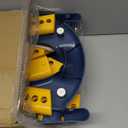 Potty Training Seat with Step Stool, Toddler Potty Training Toilet Seat with Non-Slip Step Splash Guard Safety Handles and Waterproof Cushion, 2 In 1 Toddler Potty Seat (Navy Blue)