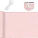 LOVE STORY 3'x10' Pink Balcony Screen Privacy Fence Cover -Mesh Privacy Screen UV Protection Weather-Resistant, 3 FT Height Shield for Deck, Patio, Backyard, Outdoor Pool, Porch, Railing, Pink