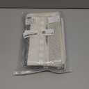 Boho Throw Pillow Covers 18x18 Set of 2 Farmhouse Decorative Cushion Case Striped Square Pillows Cover Chenille Pillow Cases Accent Neutral Pillowcase for Sofa Couch Bed, White