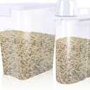 2 Pcs Cat Litter Storage Container with Airtight Lid Cat Litter Storage Bin with Spout Sealable Heavy Duty Bucket