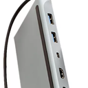 HELIX 5-in-1 USB-C® Docking Station in Silver