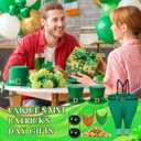 Skicuff St. Patrick's Day Yard Game for Adults, Giant Leprechaun Granny Pants Set with Hat Beard Gold Coins Cauldron, Funny Irish Party Games for Family Outdoor Lawn