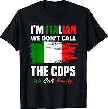 I'm Italian Family Mafia Funny Italy Italian T-Shirt(XL)