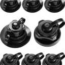 Zhanmai 8 Pieces Boston Valve Replacement Inflatable Boat Air Valve Screw Boston for Rubber Dinghy Raft Kayak Pool Boat Airbeds, Black
