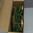 Pickmesh Christmas Norfolk Advent Wreath Decoration Advent Wreath Ring Candle Holder Christmas Decoration Set for Xmas Holiday Church Home Centerpiece, No Candles (3 Inch, Green)