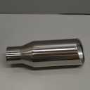 LCGP 2.5 Inch Inlet Exhaust Tip,2.5" x 4" x 12" Polished Exhaust Tailpipe Tip for Truck With Bolt On Design