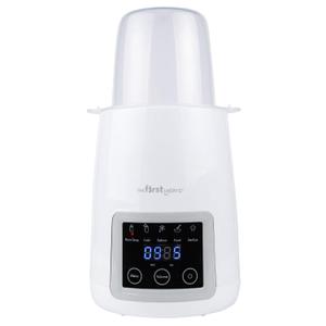 The First Years Gentle Warmth Digital Baby Bottle Warmer - Portable Bottle Warmer for Breastmilk, Baby Formula, and Baby Food - Includes Milk Warmer, Basket, and Cup - White
