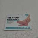 Gel Blister Bandages for Feet, 30ct Water-Resistant Hydrocolloid Bandages for Foot, Toe, & Heel, Blister Pads for Prevention & Recovery (32 Pcs