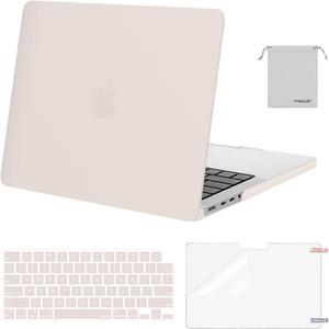 MOSISO Compatible with MacBook Pro 14 inch Case M5 2026 M4 2025 M3 M2 M1 2024-2021 A3427 A3426 A3434 A3112 A3185 A3401 A2918 A2992 A2779 A2442,Hard Case&Keyboard Skin&ScreenFilm&Pouch, Rock Gray, MacBook Pro 14 inch, 12.4 x 8.8 x 0.62 inches