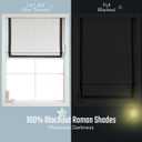 Everyday Celebration Greenwich Blackout Cordless Roman Shade, 39"x64" Black