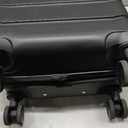 Sweetcrispy Carry on Luggage, Hard Shell ABS Suitcase with Double Spinner Wheels, Lightweight Expandable Rolling Suit Case with TSA Lock, 21 Inch Charcoal Black