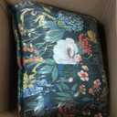 WRENSONGE Queen Comforter Set-7 Pieces Green Botanical Floral Bedding, Flowers Printed Design Queen Bed in a Bag with Botanical Flowers Comforter, Sheets, Pillowcases & Shams (Queen(90"X90"))