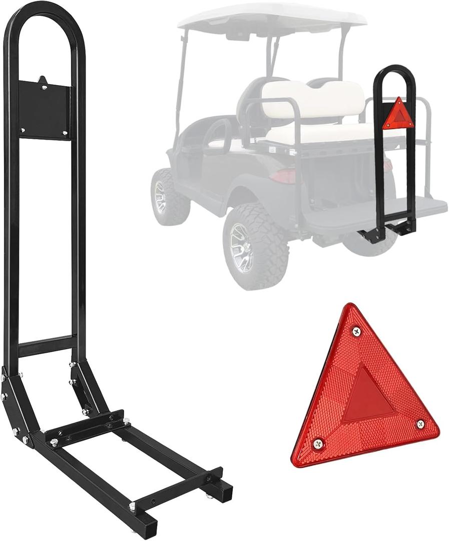 Universal Golf Cart Rear Seat Safety Grab Bar Compatible with Yamaha Club Car EZGO, Heavy Duty Golf Cart Back Seat Grab Bar Safety Hand Rail for Rear Seat Passenger