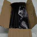 Double Curtain Rods for Windows 66 to 120 inch, 1 Inch Black Adjustable Around Heavy Duty Decorative Drapery Rod For Room