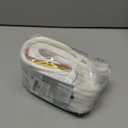 COMSE Small Woven Basket with Gift Bags and Ribbons, Gift Basket Empty, Cotton Rope Storage Organizer, Baby Toy Box with Handles, 12" x 8" x 5", White