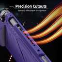 FIWWAT Protective Case for Nintendo Switch 2 (2025), Anti-Slip Ergonomic Grip Design, Soft Shock-Absorption & Anti-Scratch Cover for Switch 2 - Purple