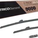 TRICO Diamond 26" + 16" Super Premium Automotive Replacement Windshield Wiper Blades (Set of 2), Passenger and Driver Side All-Weather Beam Wiper Blades for Select Vehicle Models (Item #25-2616)