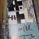 Halloween Decorations |Lighted Witch's Broom Halloween Wooden Porch Sign | Spooky Light Up Witch Decorations Sign for Indoor Outdoor Yard Decor