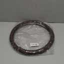 ALEMODR Brown Leather Steering Wheel Cover Universal 15 inch