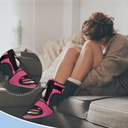 Plantar Fasciitis Night Splint with Massage Ball for Plantar Fasciitis Relief, Comfortable Plantar Fasciitis Brace for Achilles Tendonitis Heal Spur Footdrop Flatarch, Free Size for Men and Women  Pink