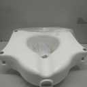Carex E-Z Lock Raised Toilet Seat with Handles, 4.5 Inch Toilet Seat Riser with Arms, Toilet Riser Fits Most Toilets, Elongated or Round, Toilet Seat Lifter, White