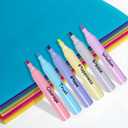 5 x Highlighters Assorted Colors, 6 Pack Tank Style Highlighters, Chisel Tip, No Bleed Bible Highlighter Markers for Teacher Students, Classroom Must Have, School Supplies